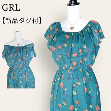 [미사용 새상품 택 포함] 그레일 2way 프릴 디자인 원피스 리조트