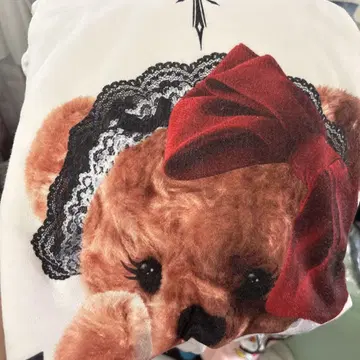 TRAVAS TOKYO 곰 프린트 후드티