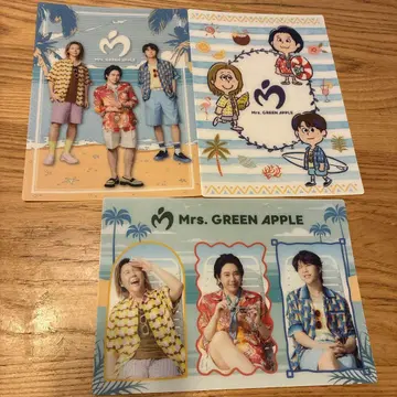 3매 세트 Mrs. GREEN APPLE 로손 비주얼 시트