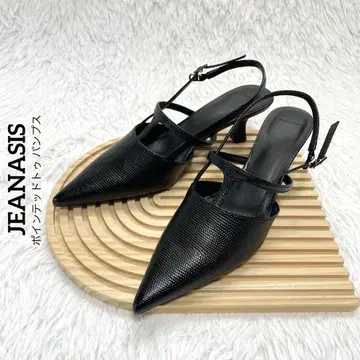 JEANASIS 스틸레토 펌프스 블랙 [새상품급] 지나시스