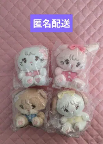mikko characters 봉제 인형 2종 4종 컴플리트 세트