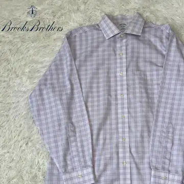brooks 브룩스브라더스 체크 비즈니스 셔츠 빅 사이즈
