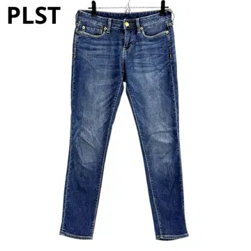 새상품급 플라스테 PLST 데님 팬츠 24 인디고 블루 b5f008