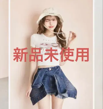 다리치 도킹 디자인 데님 숏팬츠