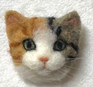 삼색 고양이 브로치