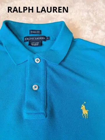 랄프 로렌 RALPH LAUREN 피케 셔츠 반팔 스키니 핏 S