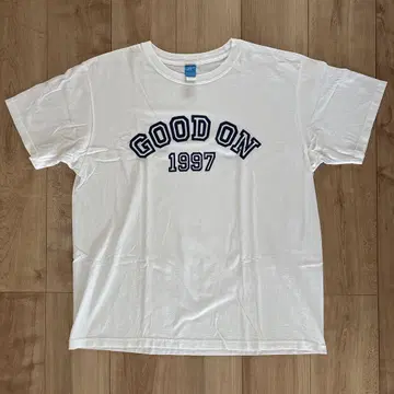 Good On/굿온 LOGO S/S TEE XL 사이즈 화이트