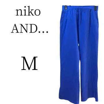 새상품급 niko AND - 니코앤드 블루 캐주얼 팬츠 M