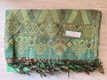 PASHMINA Shawl 파시미나 숄 그린 컬러 숄 프린지
