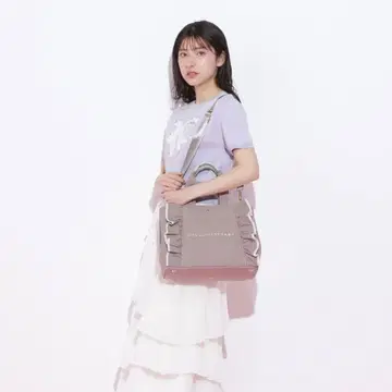 JILL by JILL STUART 프릴 토트백 모카 베이지 브라운