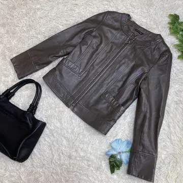 90년대 꼼사데모드 가죽 자켓 브라운 양가죽 램 가죽 천연 가죽 9 M