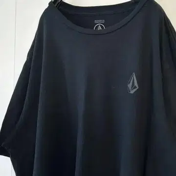 볼콤 VOLCOM 로고 플레인 티셔츠 2XL 블랙 검정 구제 의류