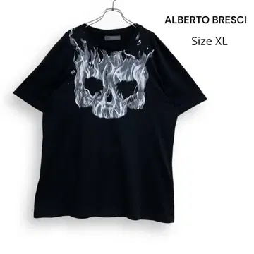 ALBERTO BRESCI 알베르토 브레시 파이어 스컬 T셔츠