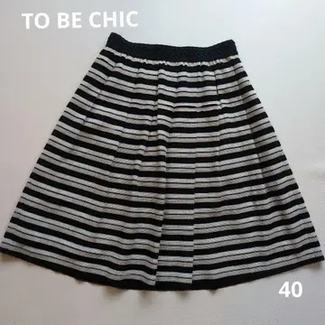 투 비 시크 레이스 플레어 스커트 40