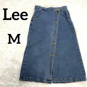 [ 24시간 이내 발송 ] Lee 데님 롱 스커트 버튼 프론트