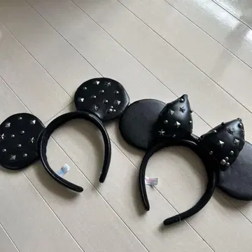 스터드가 달린 미키 마우스 귀 머리띠