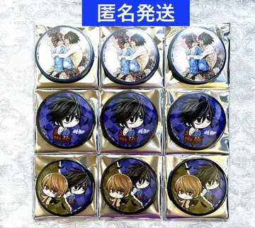 DEATH NOTE 데스노트 럭키 캔뱃지 L 엘르 9종 세트