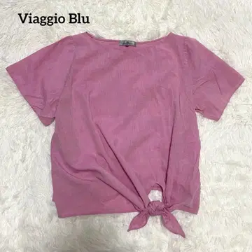 새상품급 Viaggio Blu 비아죠블루 블라우스 핑크