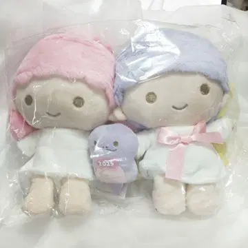 봉제 인형 세트 (핑크, 파랑, 작은 새)