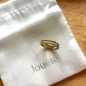 Jouete 쥬에테 핑키링 골드 다이아 하프 이터니티풍