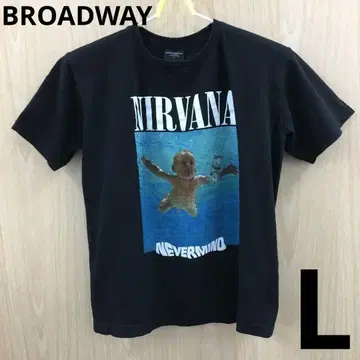 BROADWAY 닐바나 네버 마인드 티셔츠 F0701A14