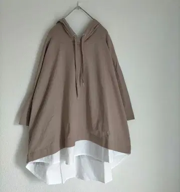 n'OrLABEL 레이어드 스타일 후드티