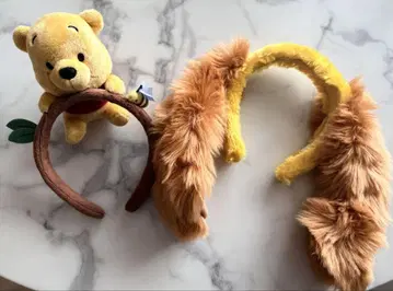 곰돌이 푸 이야기 귀가 달린 머리띠 봉제 인형 포함