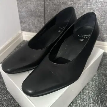 와코루 성공 워크 가죽 펌프스 23.5cm 블랙 3E