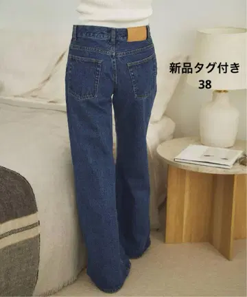택 포함 새상품 플라주 Plage son jeans 38 블루
