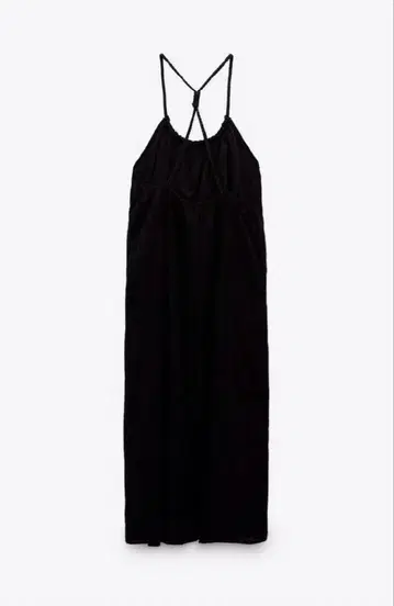 [미사용] ZARA 자라 우븐 스트랩 미디 원피스