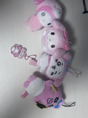 산리오 캐릭터 봉제 인형 4종 세트