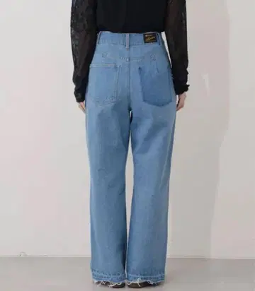 Kastane 하이 웨스트 스트레이트 데님