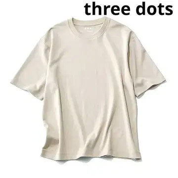 쓰리 도츠 three dots 쿨 넥 티셔츠