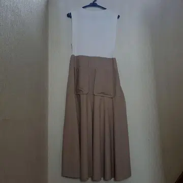 ZARA 새상품 슬리브리스 컷소 롱 원피스