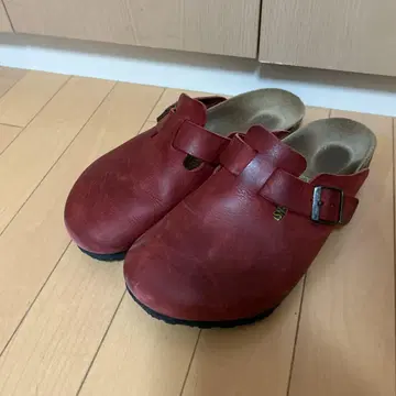 BIRKENSTOCK 샌들 BOSTON 레드 27cm