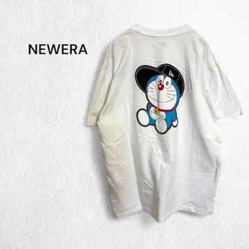 뉴에라 티셔츠 도라에몽 x NEWERA 반팔 완판템 콜라보 로고 L
