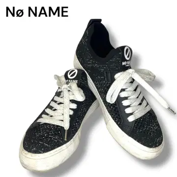 No Name 블랙 라메 스니커즈 캐주얼 스트릿 댄스