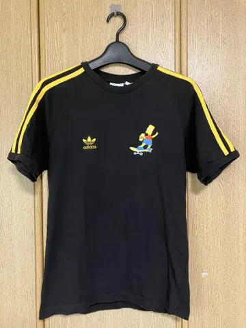 아디다스 버트 심슨 반팔 티셔츠 XS 블랙