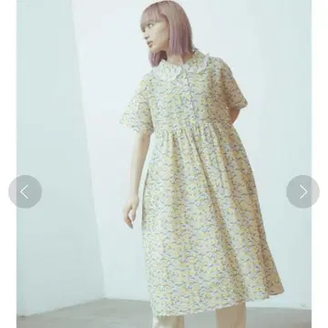 메리 제니 튤립 프릴 칼라 셔츠 원피스