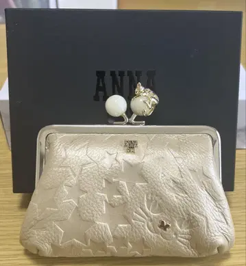 미사용품 ANNA SUI 가마구치 플레이링 캣 지갑