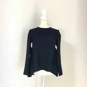 최근 새상품급 YOKO CHAN 요코 짱 백 티어드 긴팔 블라우스