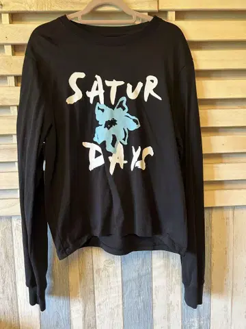 SATURDAYS NEW YORK CITY 블랙 긴팔 티셔츠 S