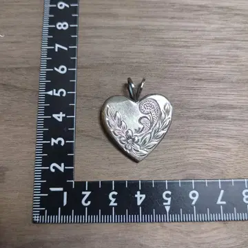 하와이안 주얼리 하트형 실버 펜던트 탑