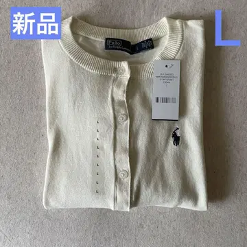 새상품 폴로 랄프로렌 여성용 크루넥 둥근넥 가디건 니트