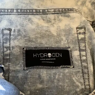 HYDROGEN 워시드 데미지 진 데님 사이즈 38