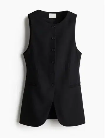 h&m 롱 수트 베스트 34 블랙 베스트