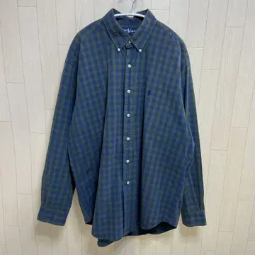 Ralph Lauren BLAKE 긴팔 버튼 다운 체크 셔츠 남성용