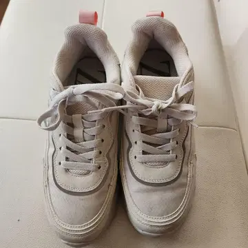 ZARA 화이트 청키 스니커즈 38(24cm)