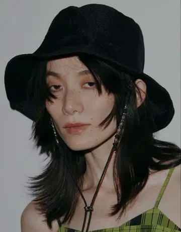 메디 비즈 스트링 스트로우 모자 아메리