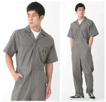 DICKIES 반팔 작업복 포켓 부착 L